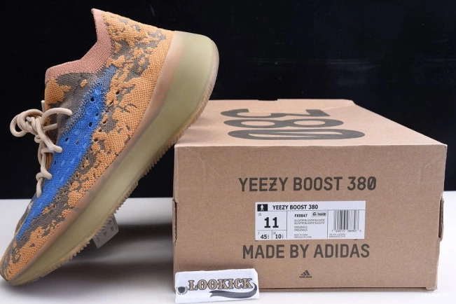BLUE REFLECTIVE 380 BOOST OAT YEEZY ADIDAS FX9847 0813